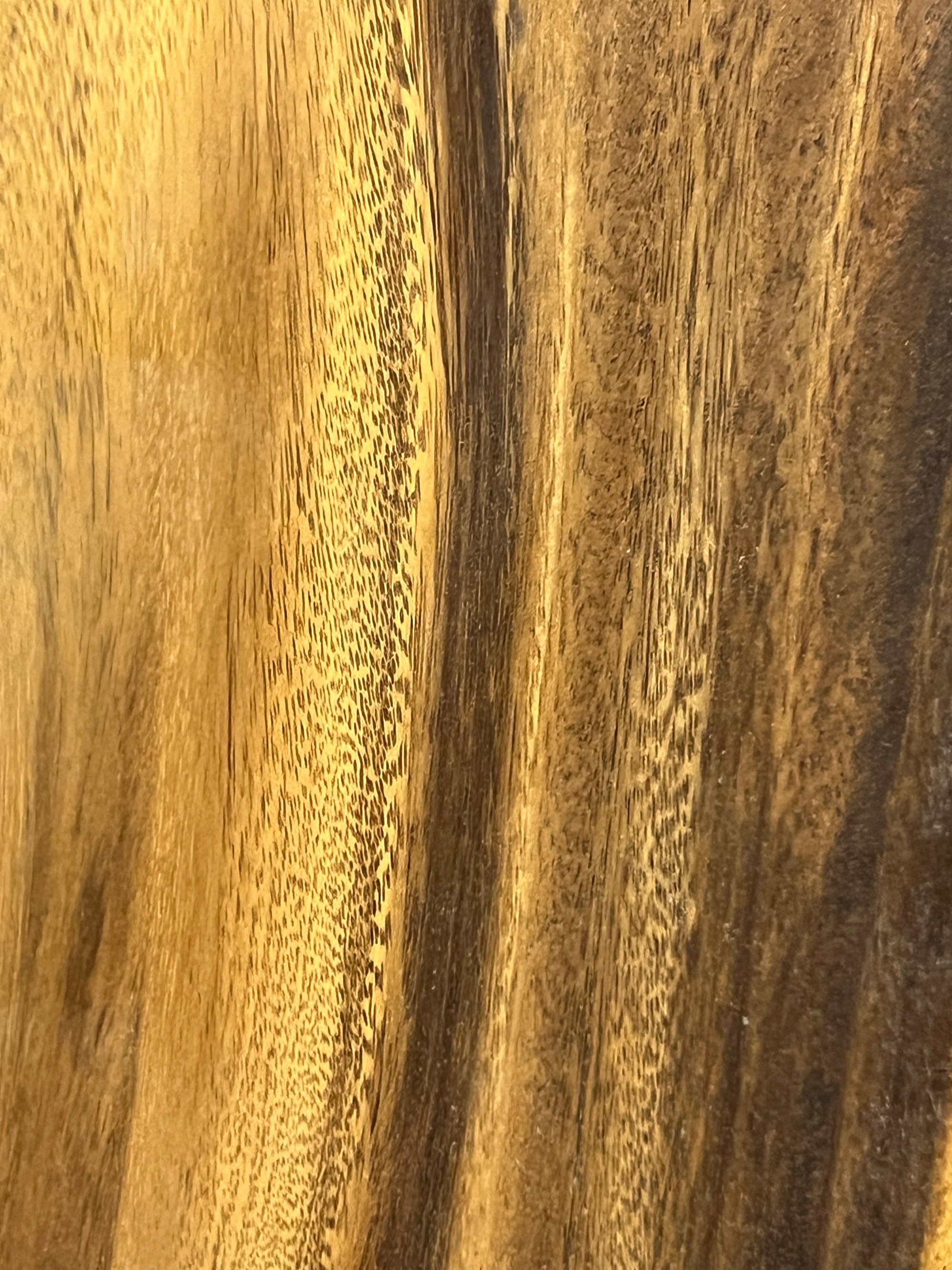 No. 9 – 150” Live Edge Dining Table – Acacia Slab with Limestone Base