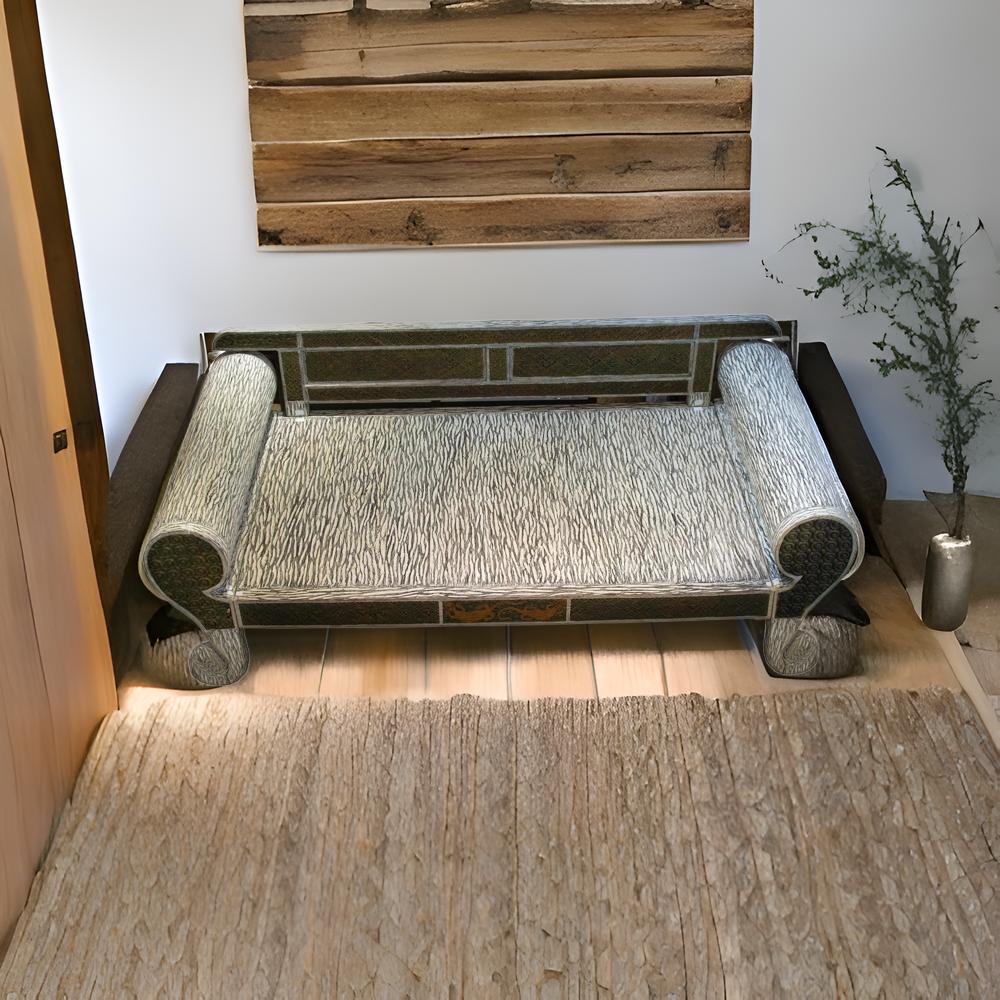 Wooden Carved Boho Daybed