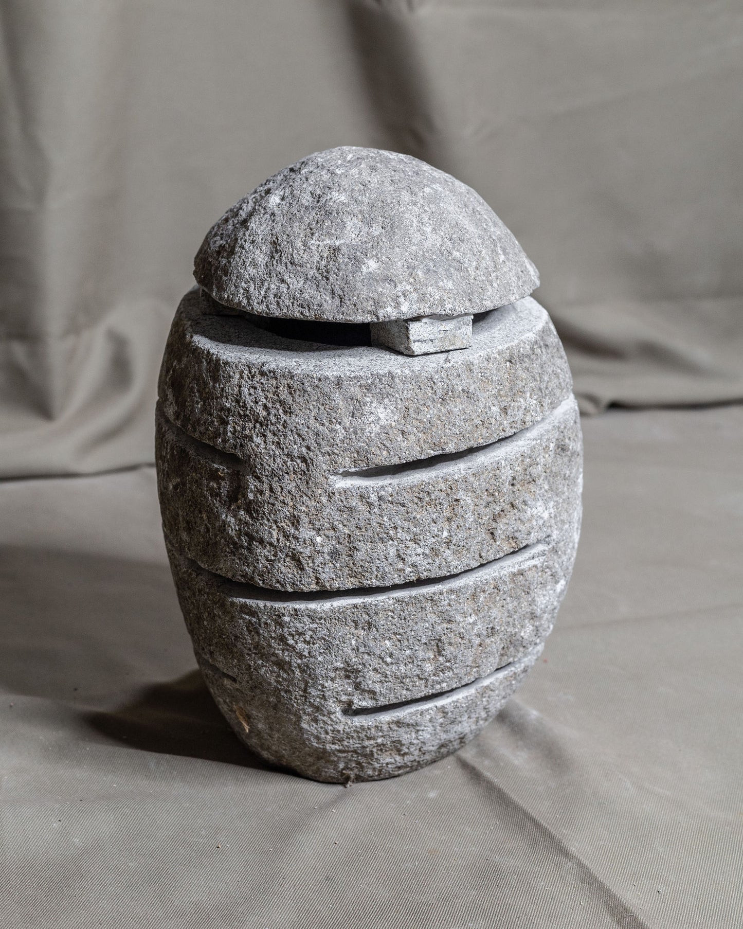 Large River Stone Egg Lantern , Modern Garden Candle Lighting #7