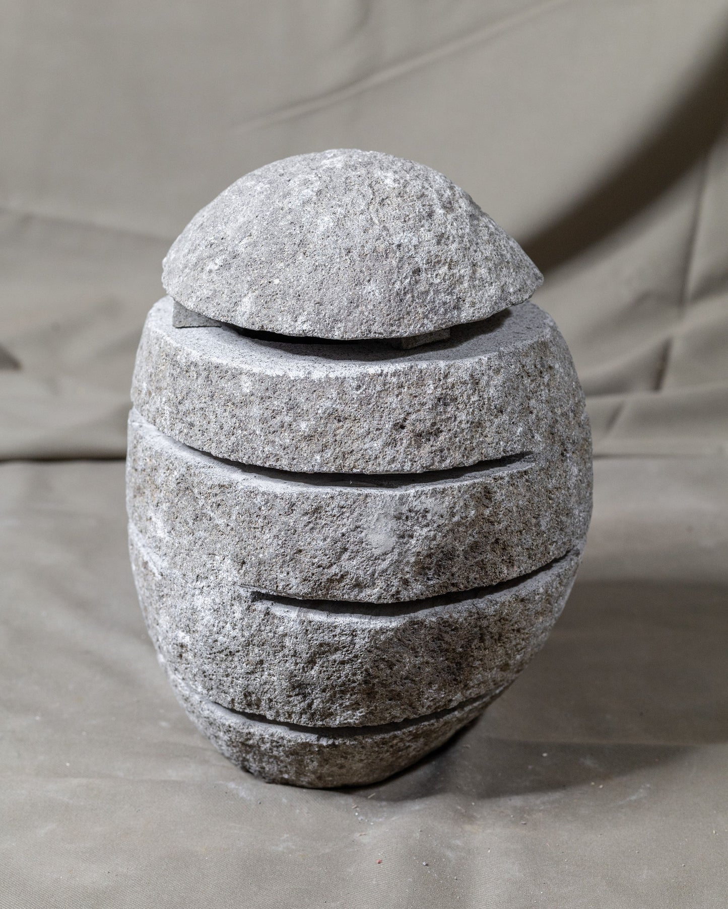 Large River Stone Egg Lantern , Modern Garden Candle Lighting #7