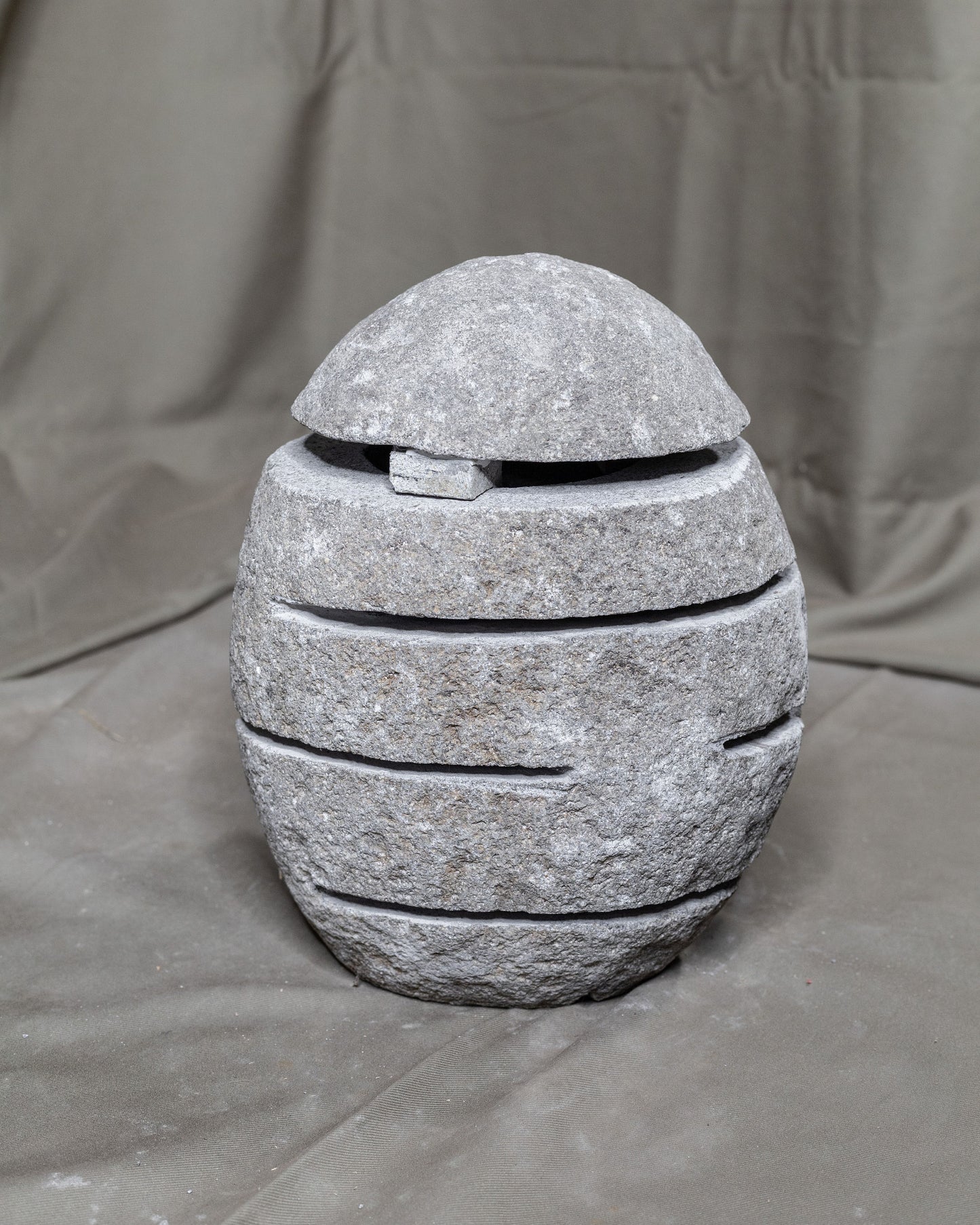 Large River Stone Egg Lantern , Modern Garden Candle Lighting #7