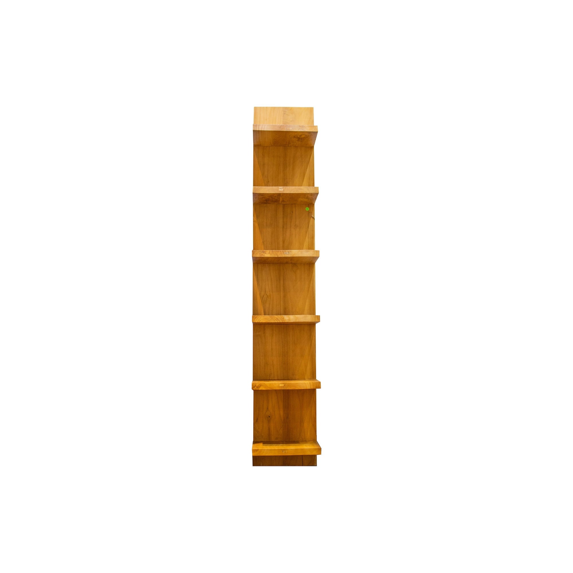 TX Only Solid Teak wood leaning book shelf