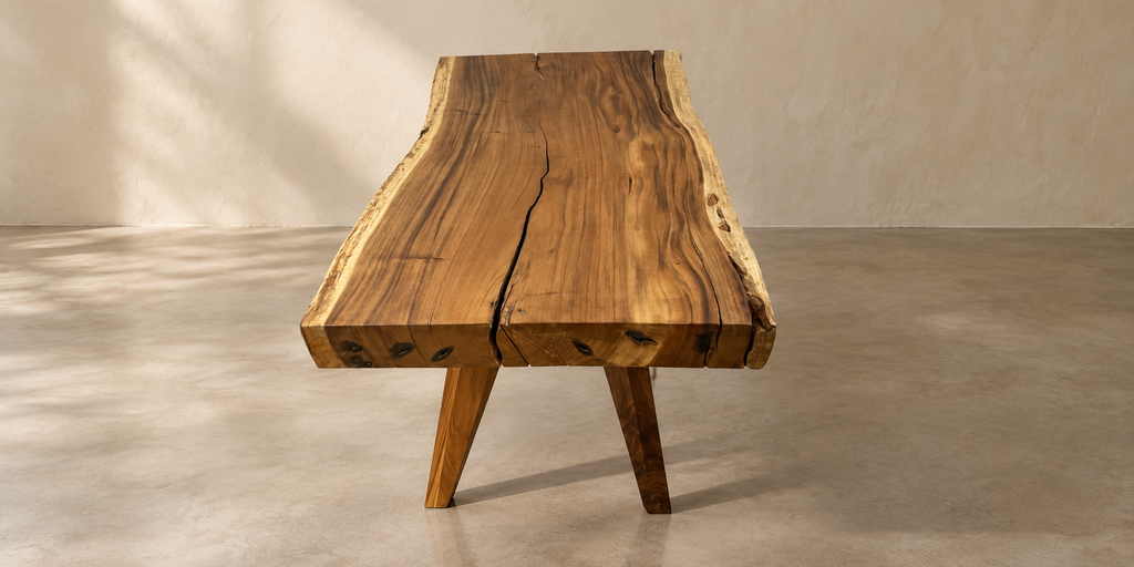 No. 22  Live Edge Pacific Walnut Wood Dining Table