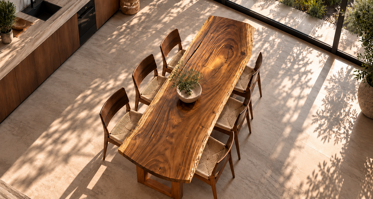 No. 11 Live Edge Wood Dining Table