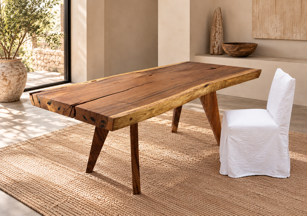 No. 22  Live Edge Pacific Walnut Wood Dining Table
