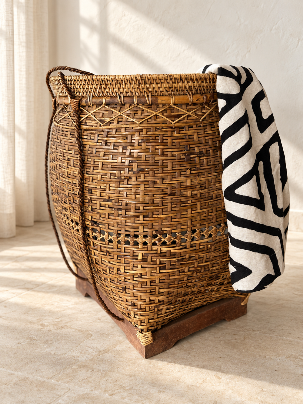 Handwoven Bamboo Basket