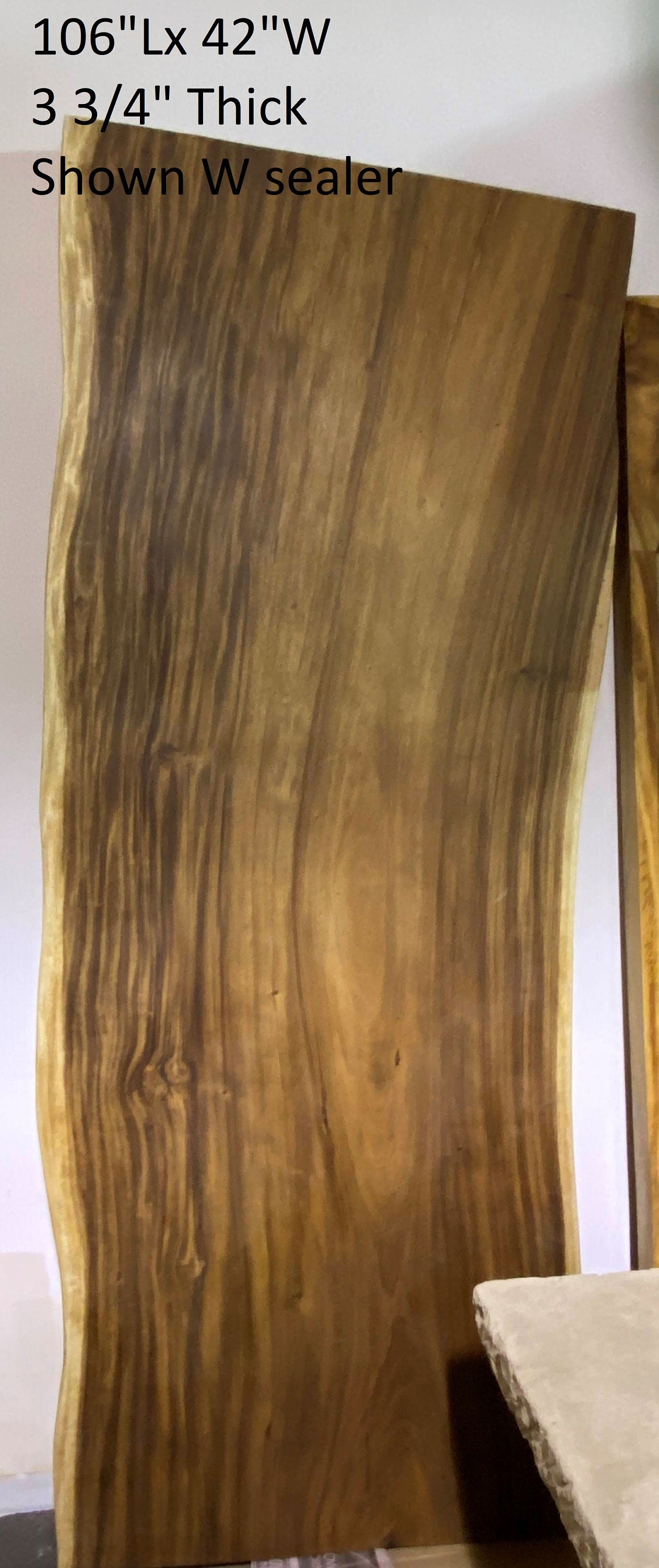 No. 5 Live Edge Acacia Wood Dining Table