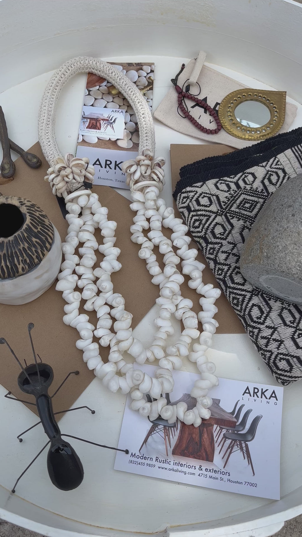 Papua Macrame Hanging Shell Necklace - Decor