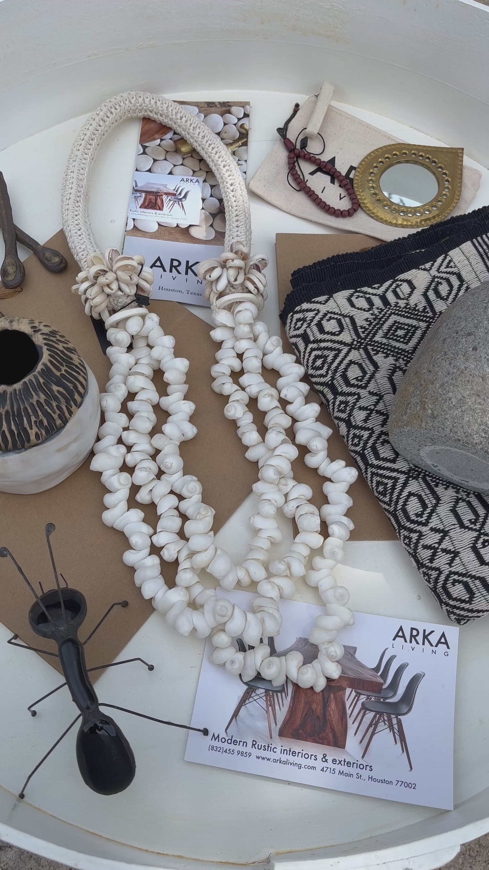 Papua Macrame Hanging Shell Necklace - Decor