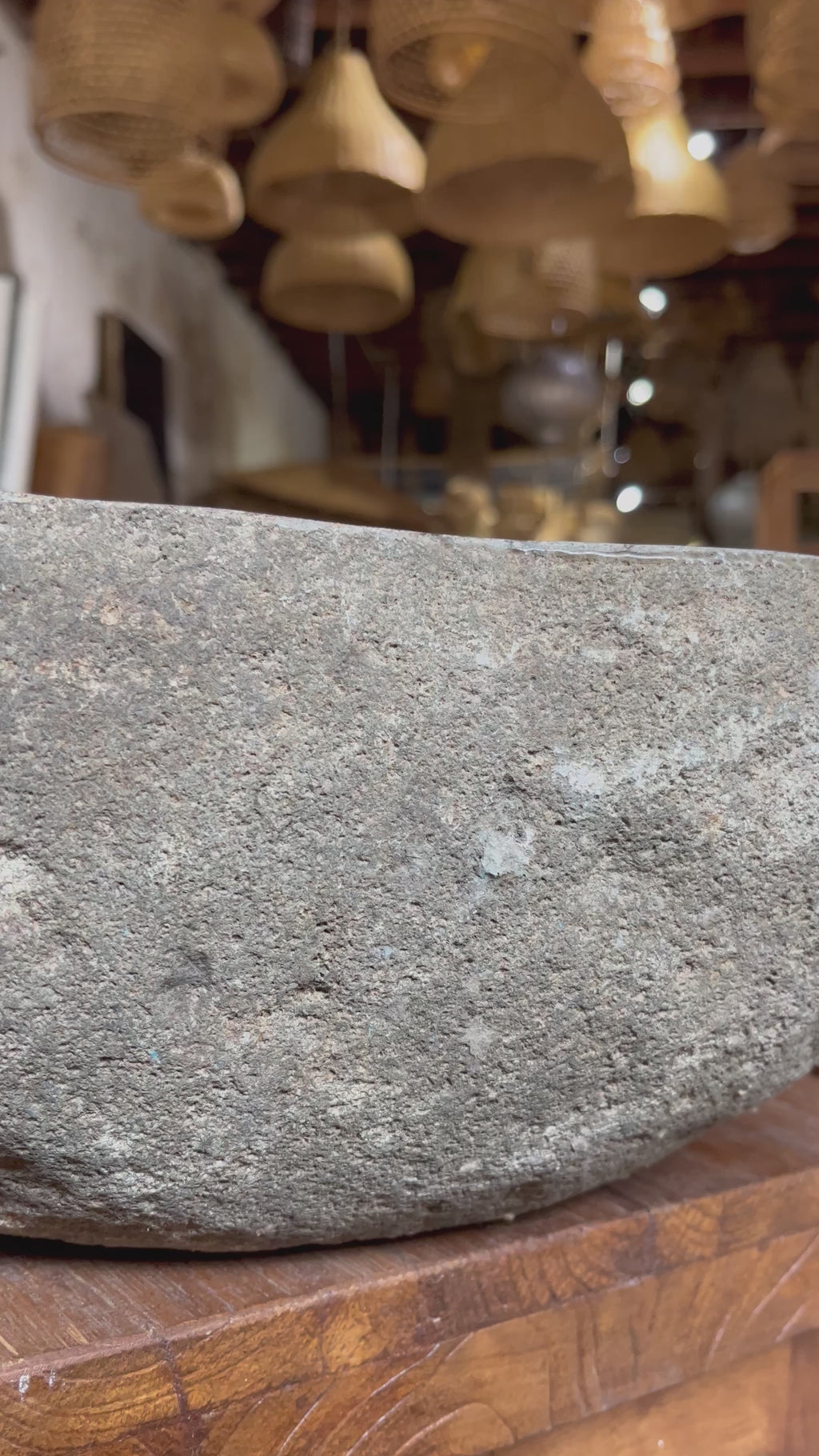 STONE VESSEL SINK Handmade Natural Oval Bowl | River Stone Bathroom Sink #17