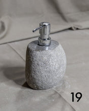 Load image into Gallery viewer, Stone Soap Dispenser with Pump, Natural River Stone Bathroom, Kitchen, Studio Accessory
