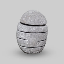 Load image into Gallery viewer, Large River Stone Egg Lantern , Modern Garden Candle Lighting #4

