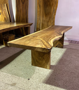 Large Live Edge Table, 116" Wood Slab, Metal or Wood Base