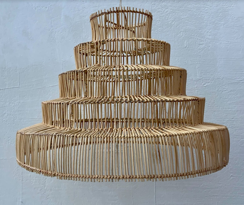 Rattan Tier Pendant Light | Simple and Natural Light