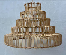 Load image into Gallery viewer, Rattan Tier Pendant Light | Simple and Natural Light
