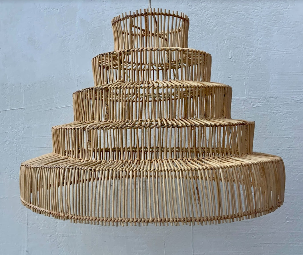 Rattan Tier Pendant Light | Simple and Natural Light