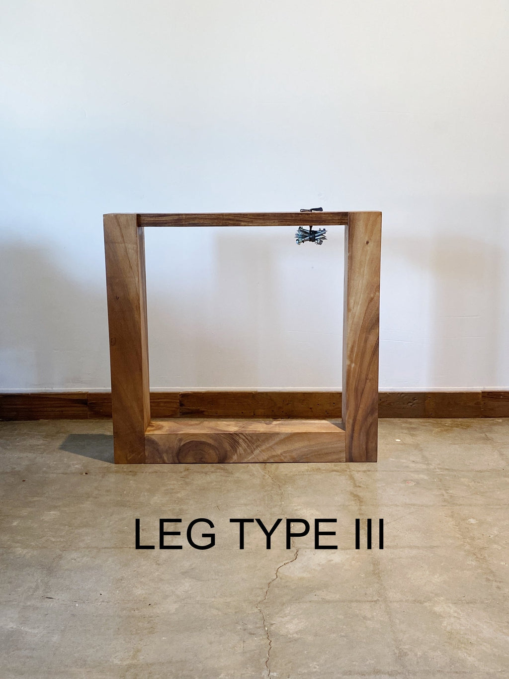 No. 8 – 105” Live Edge Dining Table – Acacia Wood with Metal Base