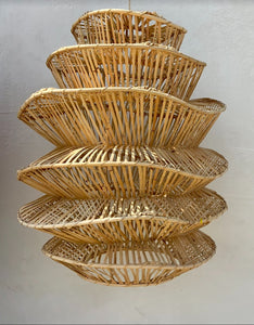 Handwoven Rattan Coastal Pendant Light | Simple and Natural Lamp