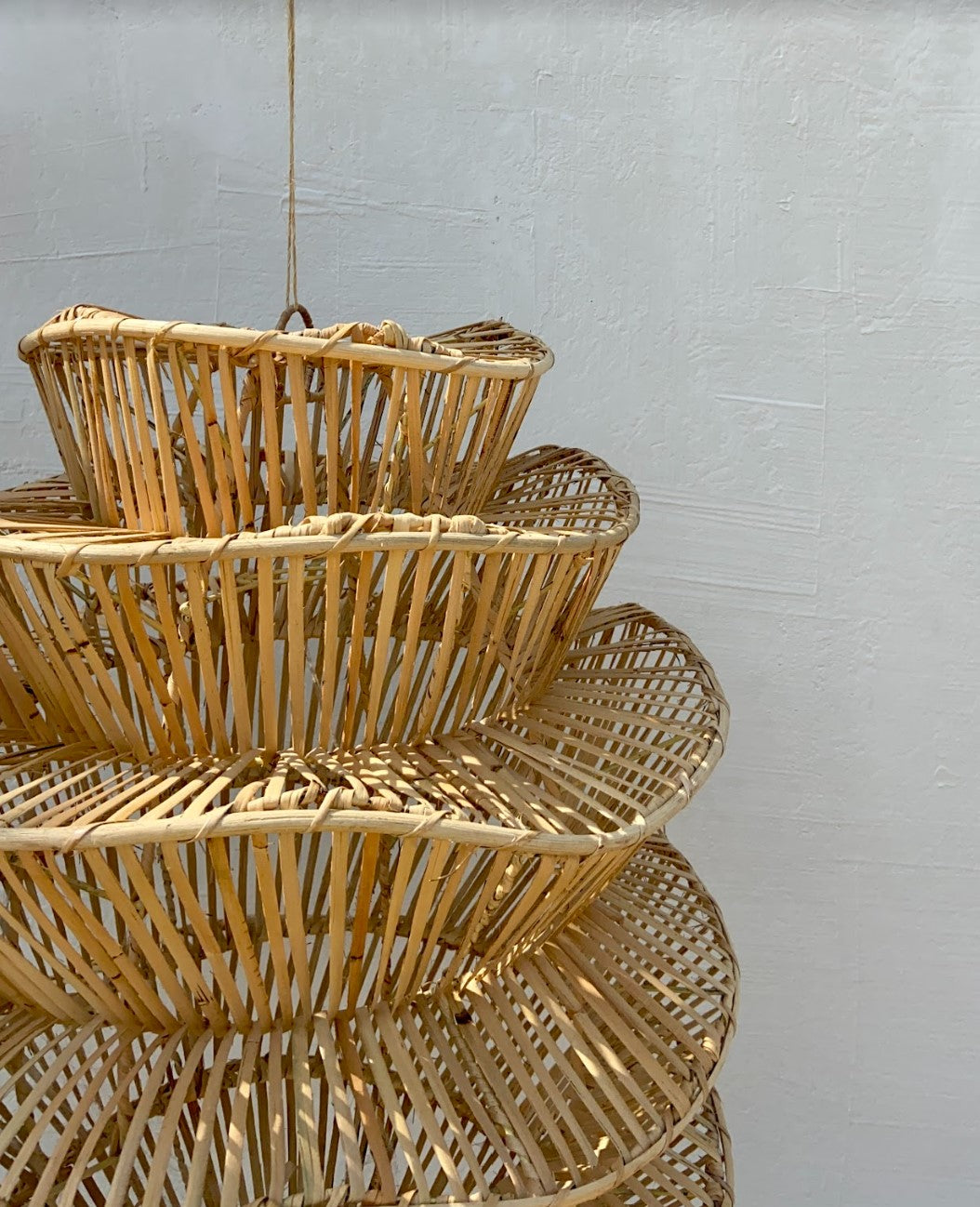Handwoven Rattan Coastal Pendant Light | Simple and Natural Lamp