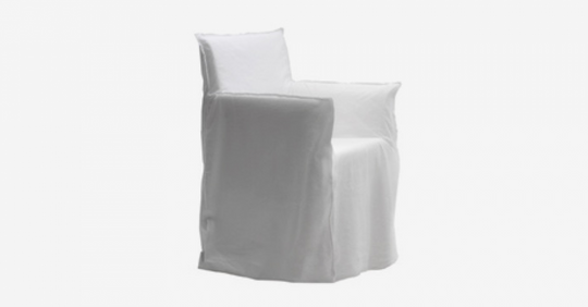 Armchair Lounge 24 on White Linen, 3-week lead time