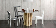 Load image into Gallery viewer, ARKA Living DINING Iron Top w/ natural trunk base round dining table
