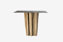 Load image into Gallery viewer, ARKA Living DINING Iron Top w/ natural trunk base square dining table
