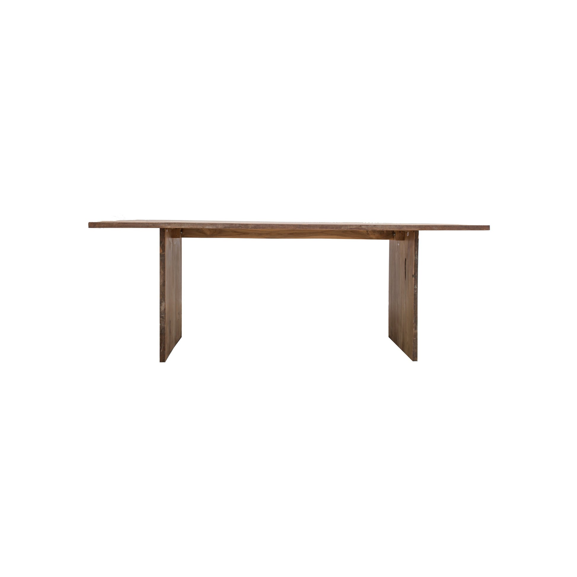 ARKA Living DINING Reclaimed Wood  table with mother of pearl: solid teak wood dining table