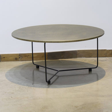 ARKA Living Handcrafted bronze round coffee table