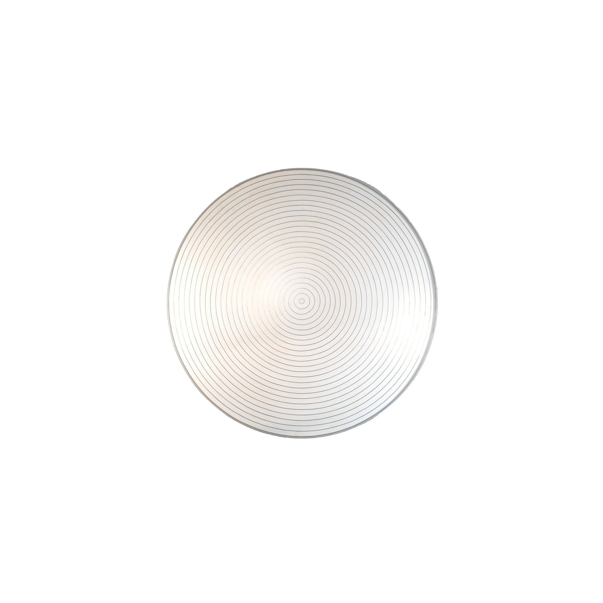 Handcrafted Resin Round Coffee Table - White and Silver