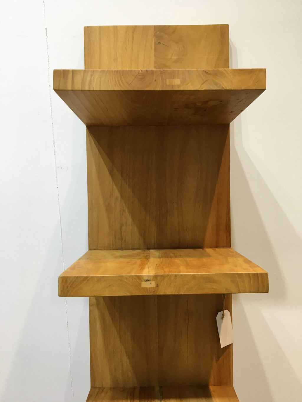 ARKA Living Modern primitive leaning bookshelf