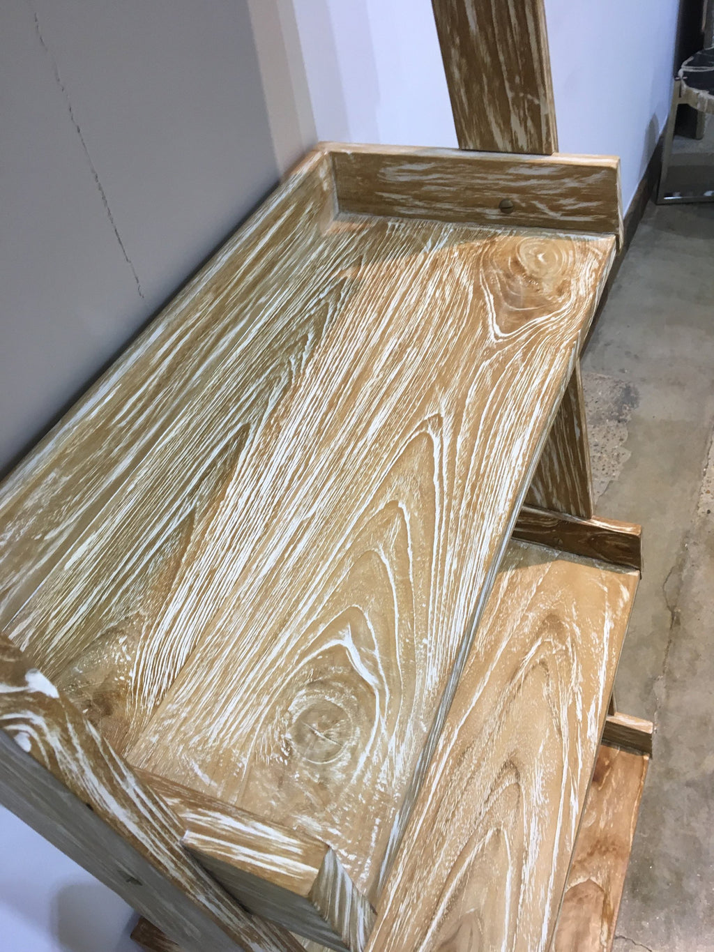 ARKA Living Modern primitive leaning shelf