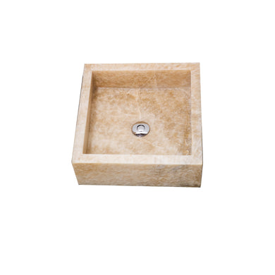 ARKA Living Opaque Onyx Stone natural square sink