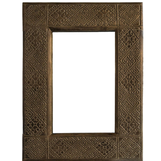 Small Wood Carved Mirror