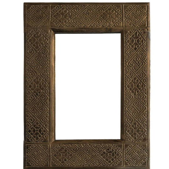 Small Wood Carved Mirror
