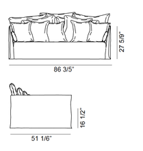 Load image into Gallery viewer, ARKA Living SOFA Ghost  Sofa 16 on White Linen Daybed- 2-WEEK LEAD TIME
