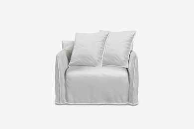 ARKA Living SOFA Love-seat Ghost 9 Sofa White Linen, 2-week lead time