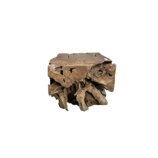 Reclaimed Coffee Table or Side Table | Solid Teak Root End Table