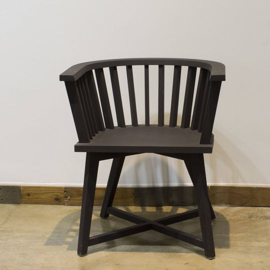 Solid wood black collection chair - handmade