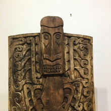 Load image into Gallery viewer, ARKA Living Tribal wood hand carved hunter shield - sculpture
