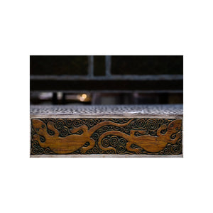 ARKA Living Tribal wooden carving daybed