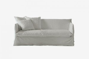 ARKA Living White Linen Ghost 15 Sofa Bed