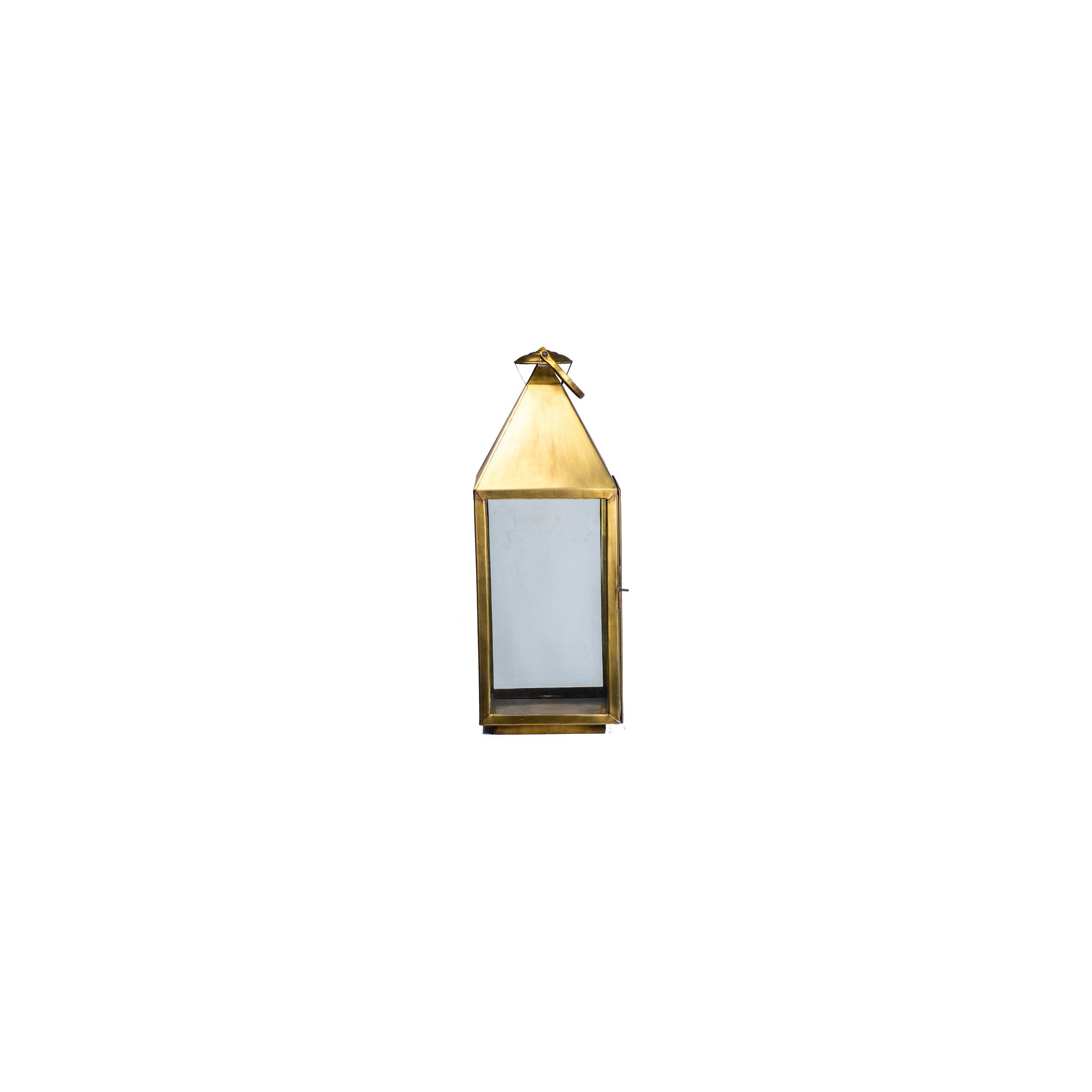 Large Moroccan Bronze Candle Lantern