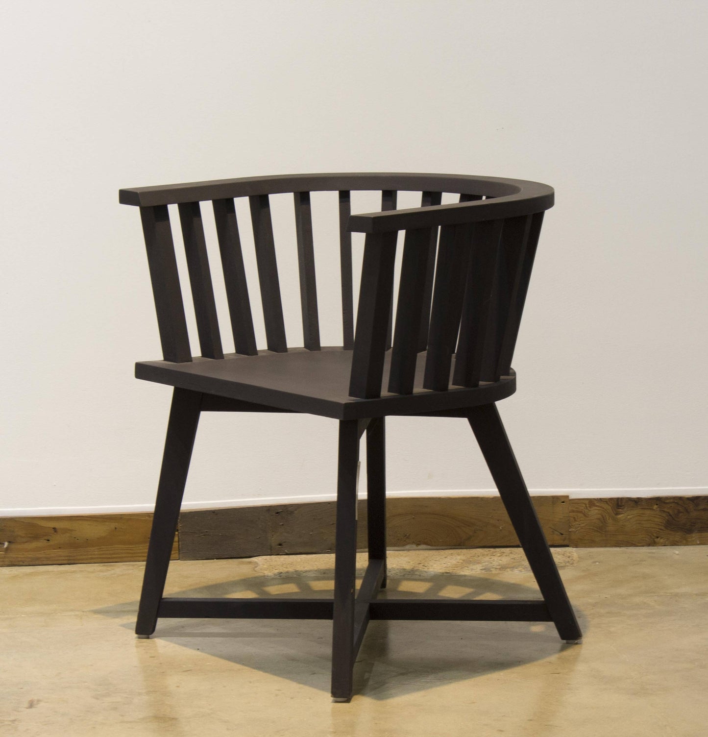 Modern Black Wooden Chair | Simple Unique Dining Chair | Walnut/Oak G24