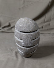 Load image into Gallery viewer, River Stone Egg Lantern , Modern Garden Candle Lighting #4
