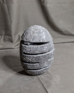 River Stone Egg Lantern , Modern Garden Candle Lighting #6