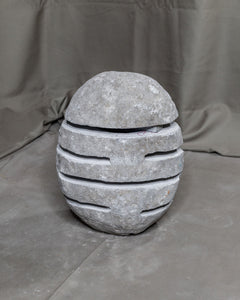 River Stone Egg Lantern , Modern Garden Candle Lighting #10