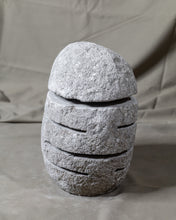 Load image into Gallery viewer, Large River Stone Egg Lantern , Modern Garden Candle Lighting #1
