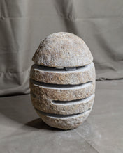 Load image into Gallery viewer, Large River Stone Egg Lantern , Modern Garden Candle Lighting #2
