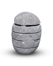 Load image into Gallery viewer, Large River Stone Egg Lantern , Modern Garden Candle Lighting #3
