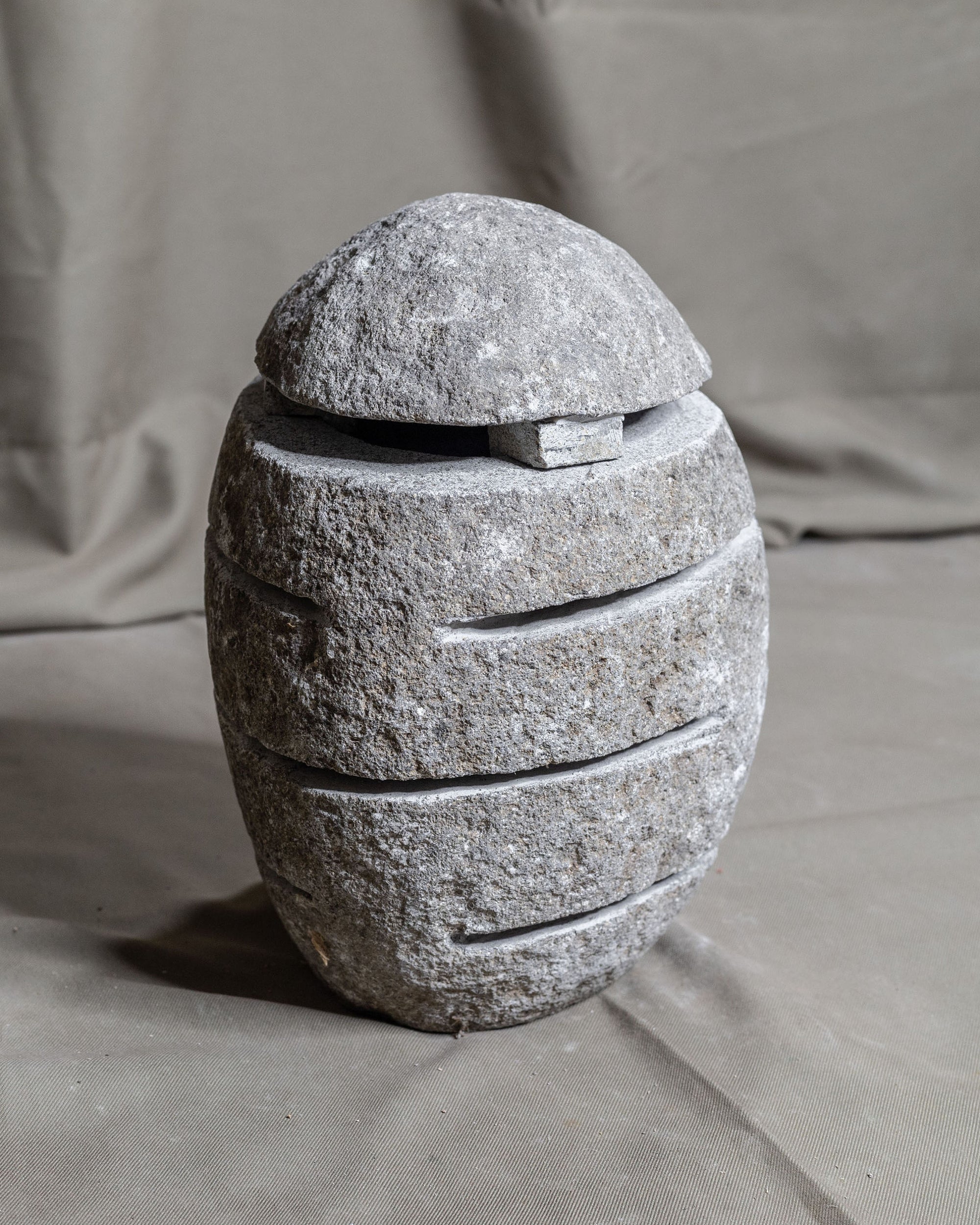 Large River Stone Egg Lantern , Modern Garden Candle Lighting #7